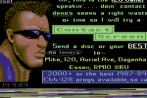 A Contact Screen by C128 Gamer