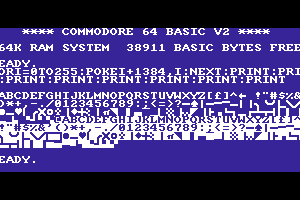 Alternate CHARGEN: Amiga 500 Topaz + PETSCII Symbols [broken]