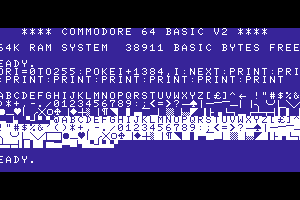 Alternate CHARGEN: MSX + PETSCII Symbols