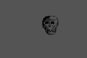 8x8 Skull PETSCII by XTRO
