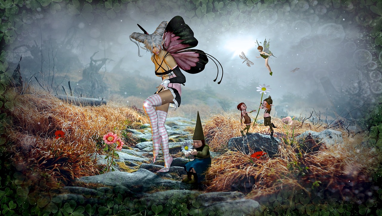Image - fantasy fairy tales elf composing