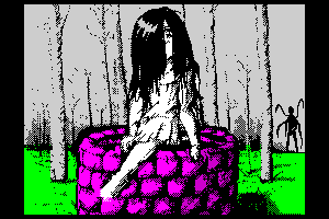 Samara in the forest of Slenderman by LCD