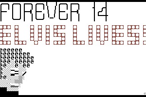 Forever ASCII Elvis by Prof. Pi^2