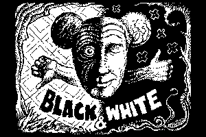Black and white man by Saab