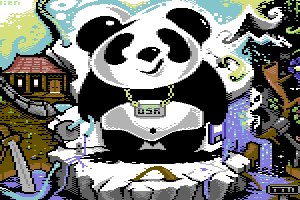 Panda Gangster Gardener by Alien