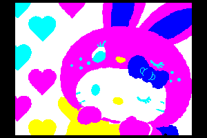 Hello-kitty-colorful-bunny by TK90X Fan