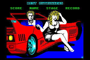 Turbo Out Run high scores by Alan Grier