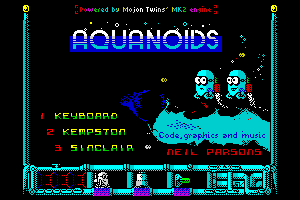 Aquanoids Videogame - Title screen by Ignacio Prini Garcia