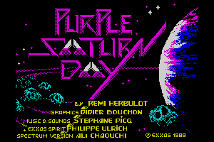 Purple Saturn Day by Didier Bouchon