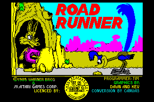 Road Runner title by Kevin Wallace, Dawn Drake