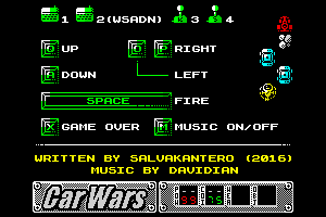 Car Wars - menu by Salvakantero