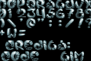 Chip Chop 16 Credits Font by Hammerfist