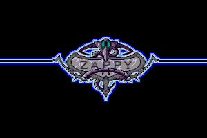 Zappy Logo (Choice Of Gods, "My Socks Are Atomic Flame Throwers", original by Rodney Matthews)