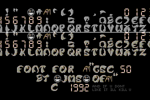 Font For GSC 50 by JMS