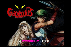 Golvellius MSX2/2+ - Title Screen on MSX2+