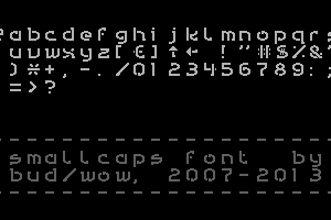 Smallcaps font by Bud