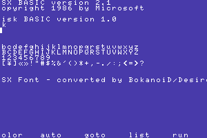 MSX Font by BokanoiD