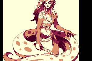 Snake ghost lady by AlcopopStar