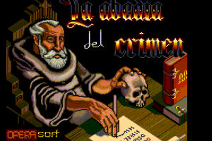 La Abadia del Crimen MSX2 title screen