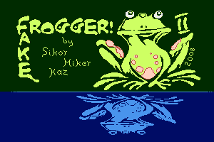 FakeFrogger titlescreen Atari Kaz