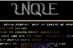 Logo for Unique by Cruise