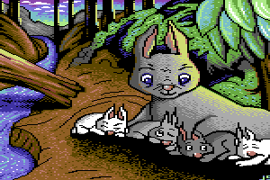 Cozy Rabbits by JSL