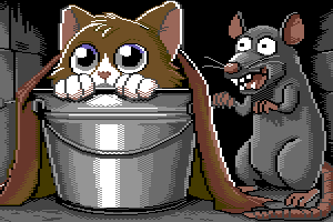 Bucket full of Cats by Hairdog