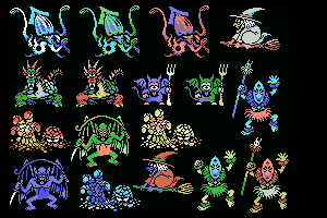ドラゴンクエスト３モンスター全部入り for MSX1 – Monster sheet 5 by yazioh