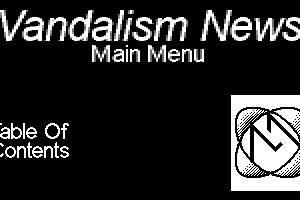Vandalism News #41 Menu by Joe