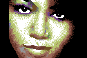 An Ugly, Single Color Female Face by Jailbird