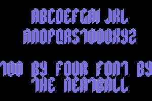 2x4 Font by The MeatBall