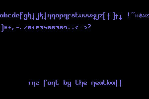 1x2 Font by The MeatBall