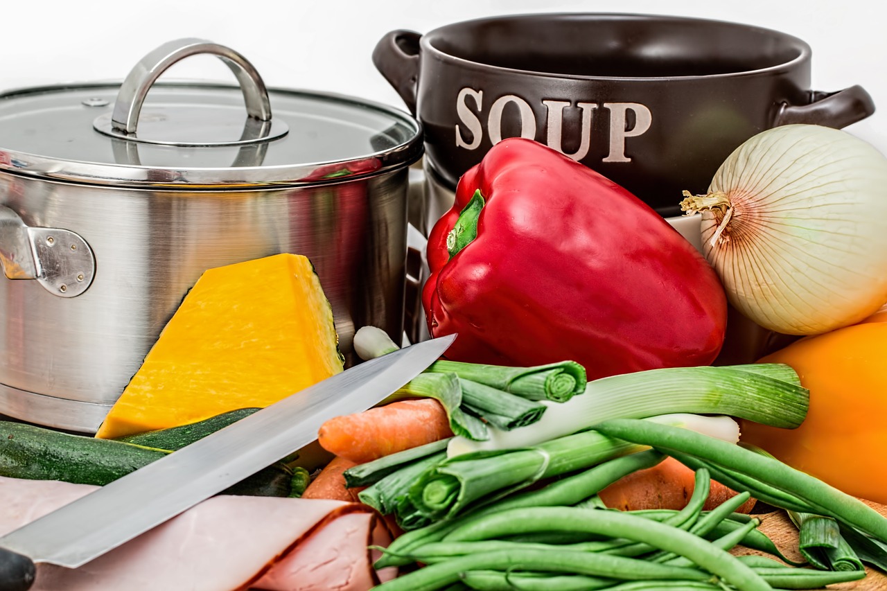 Image - soup vegetables pot cooking food