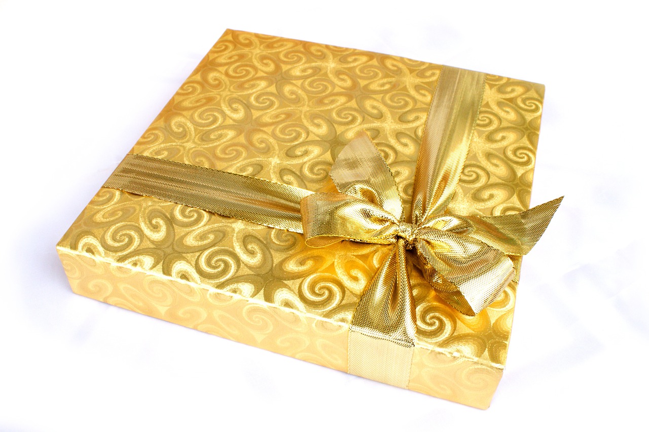 Image - gift box present background