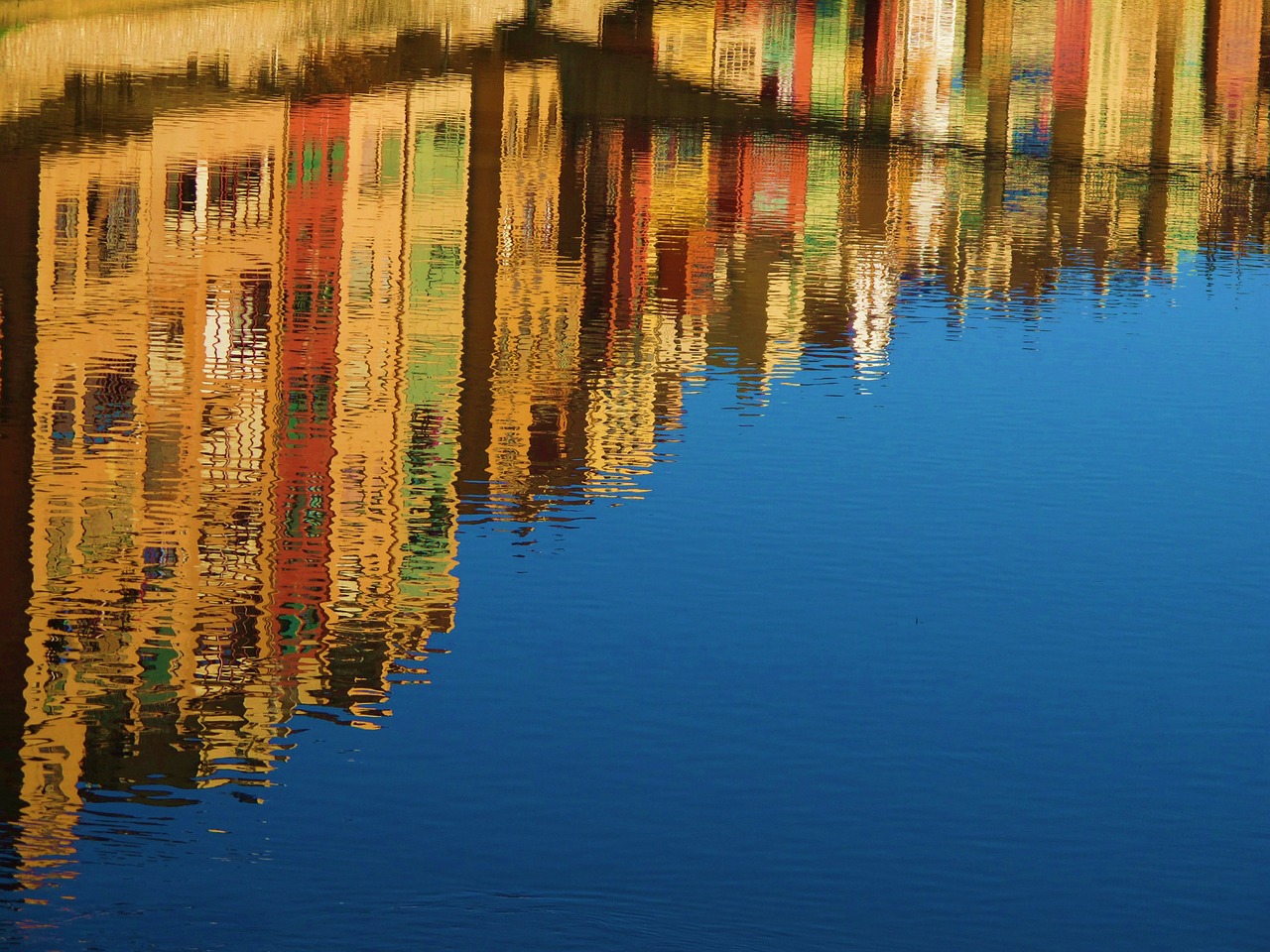 Image - reflection water canal mirroring