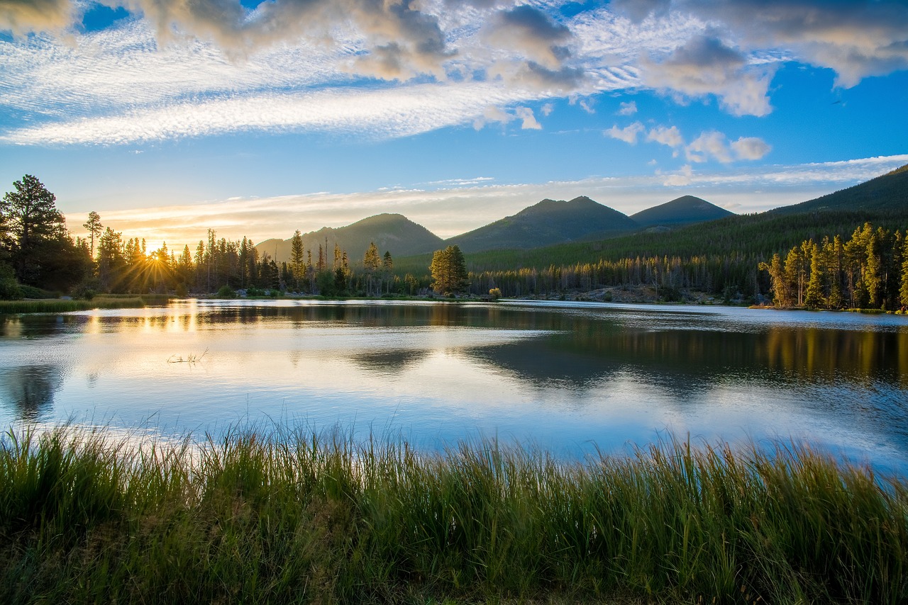 Image - lake reflection mountains landscape