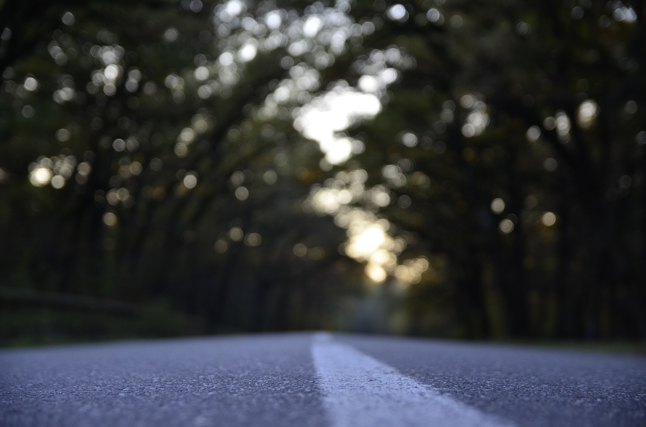 Image - street asphalt line lane road