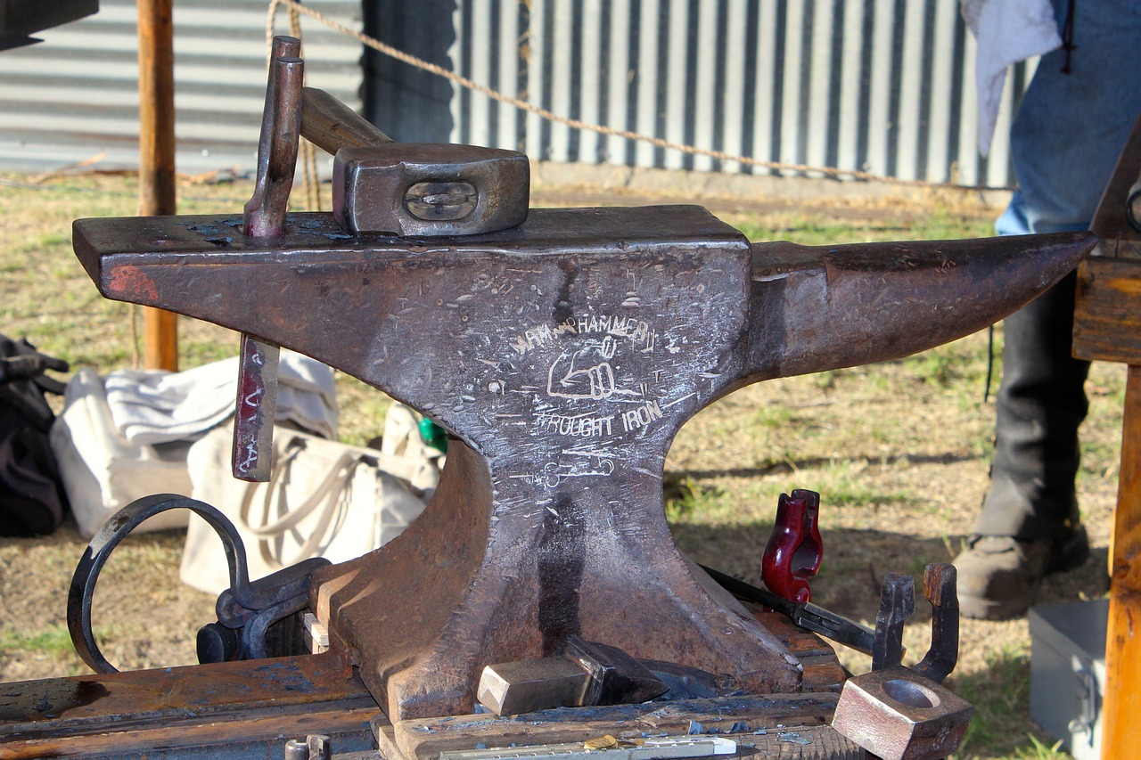 Image - anvil blacksmith arm hammer