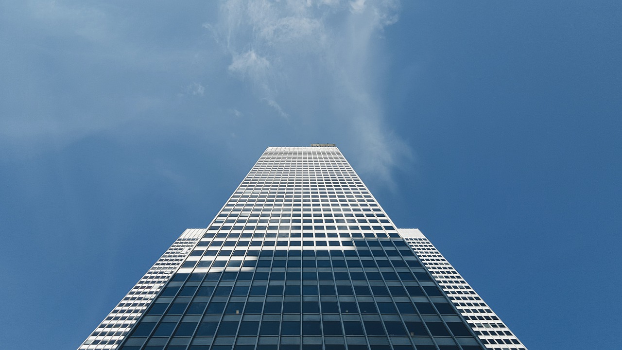 Image - skyscraper sky blue building