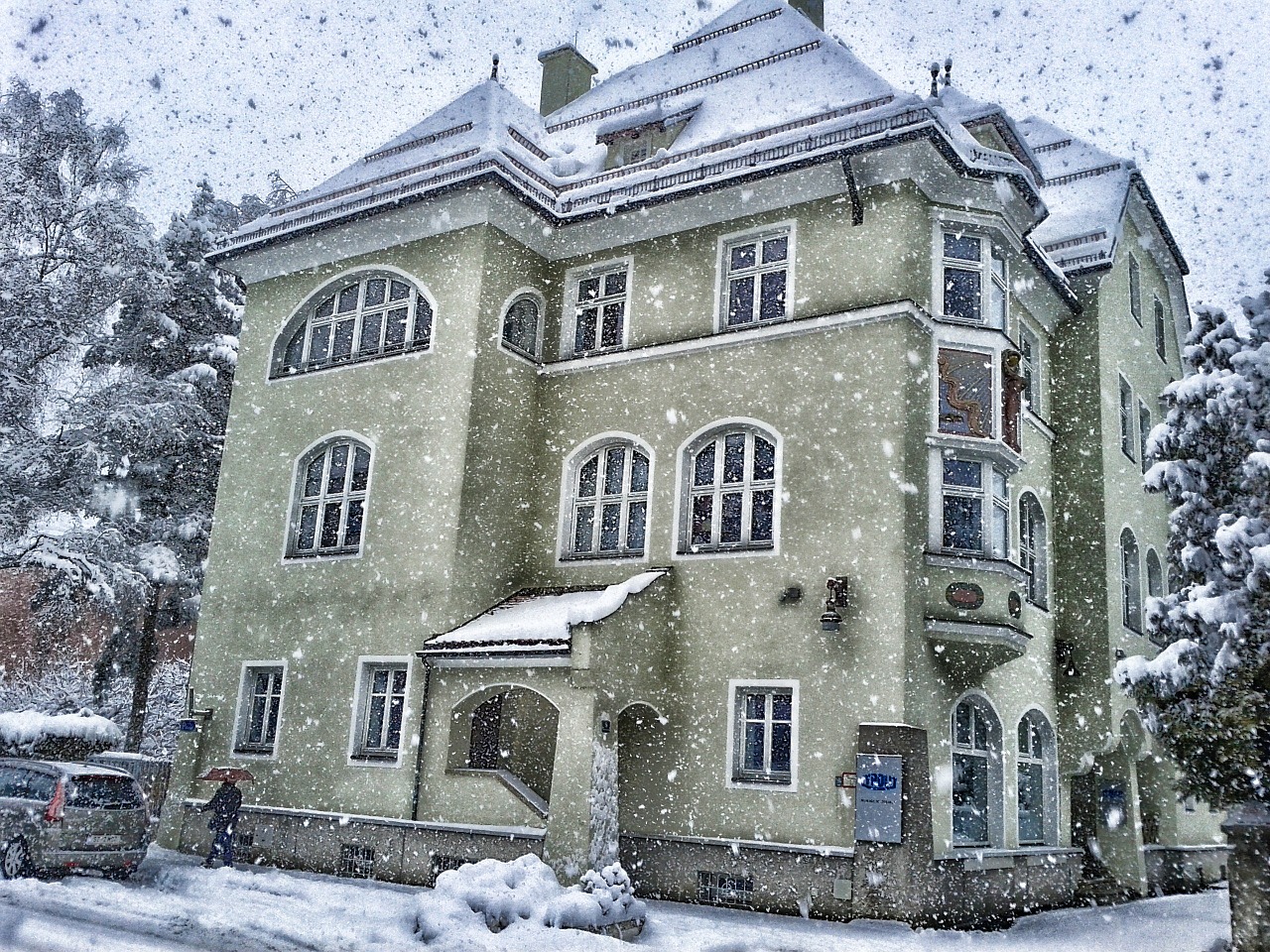 Image - austria winter snow snowing