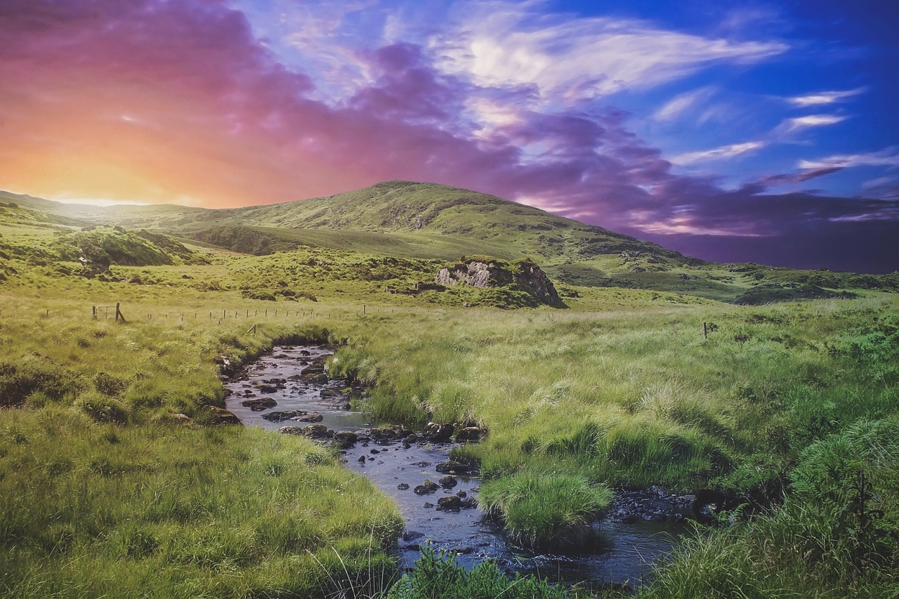 Image - warm evening twilight ireland