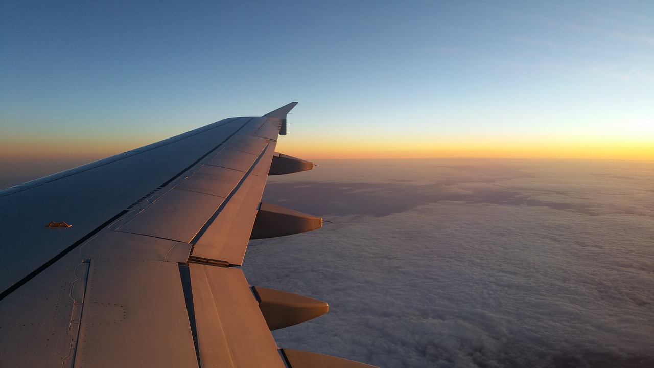 Image - plane sky cloud wing planes