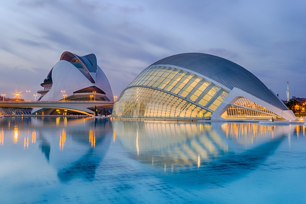 Image - valencia spain calatrava sunset