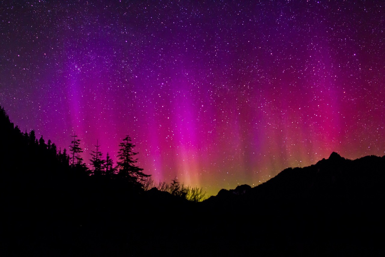 Image - aurora borealis northern lights sky