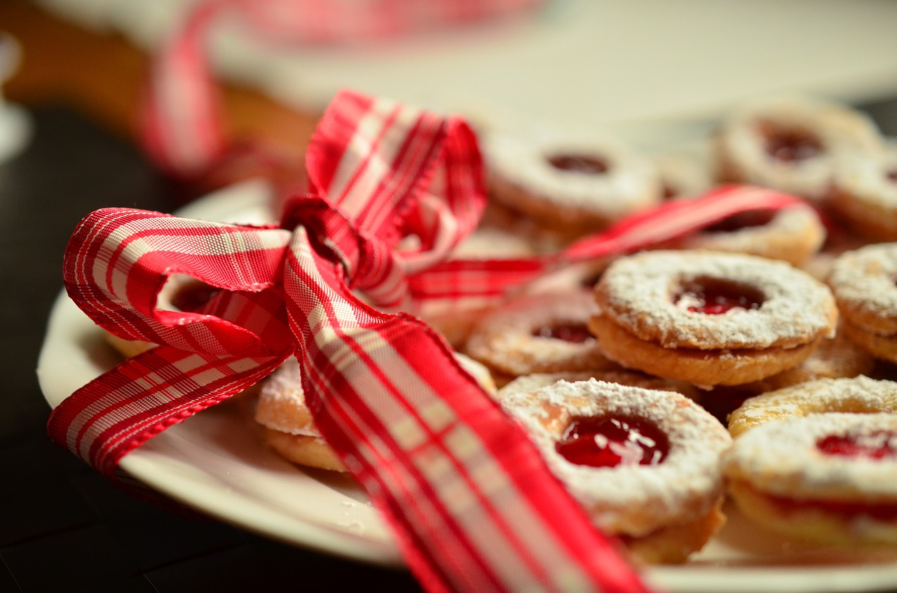 Image - loop red bow christmas cookies gift