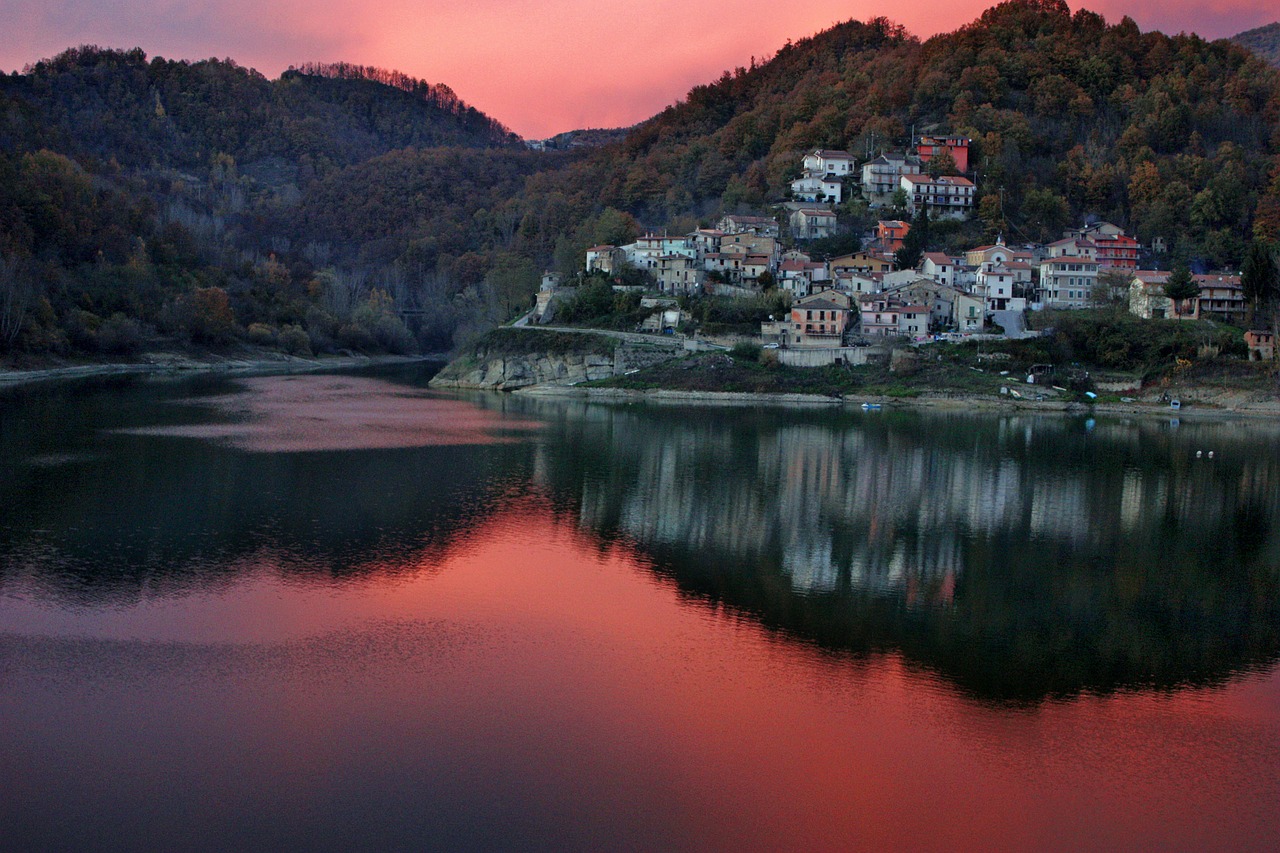 Image - rieti italy village town buildings