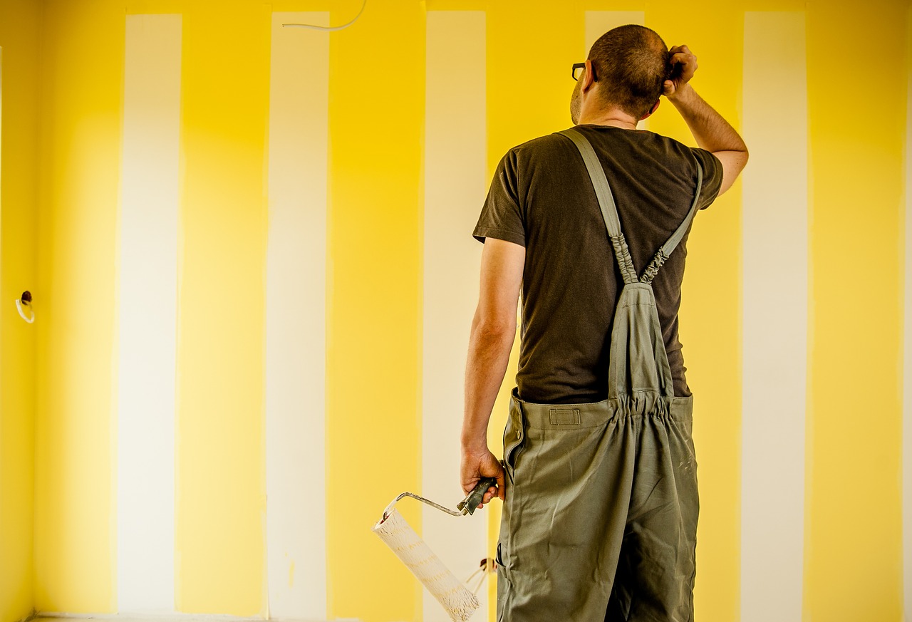 Image - building painter painting strips