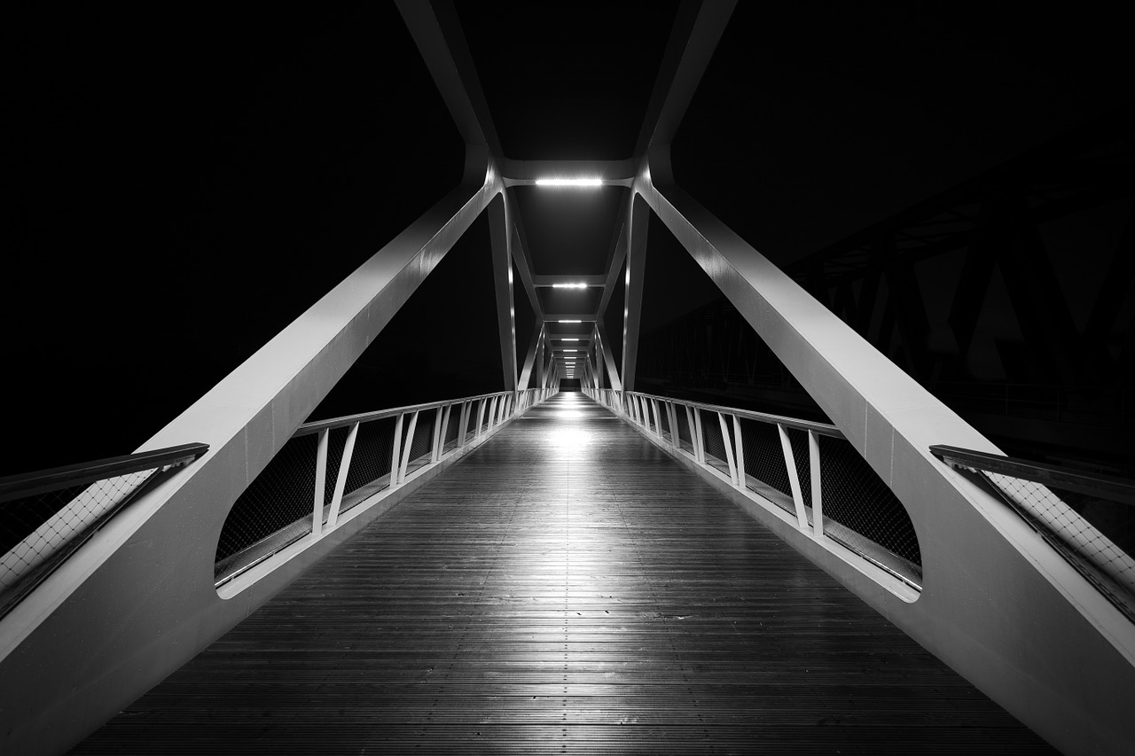 Image - bridge black and white black white