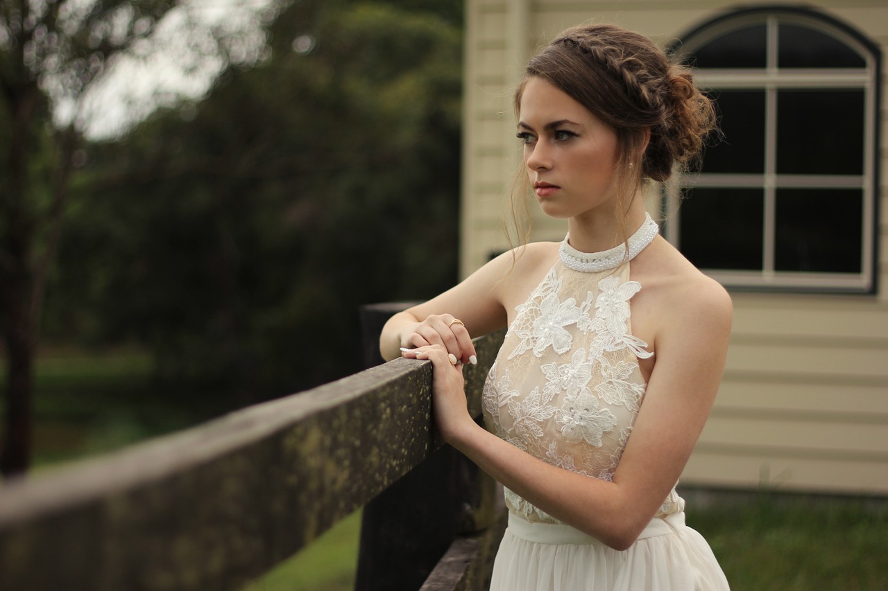 Image - bride viewing woman female young