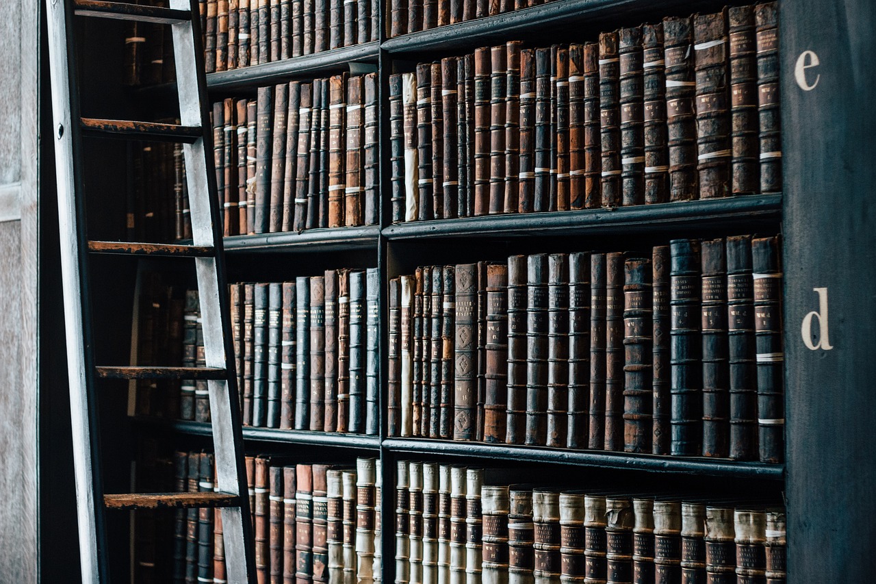 Image - bookshelf old library old books